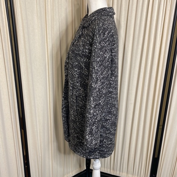 MASON JULES GRAY PEACOAT SIZE MEDIUM PART WOOL - Picture 6 of 13